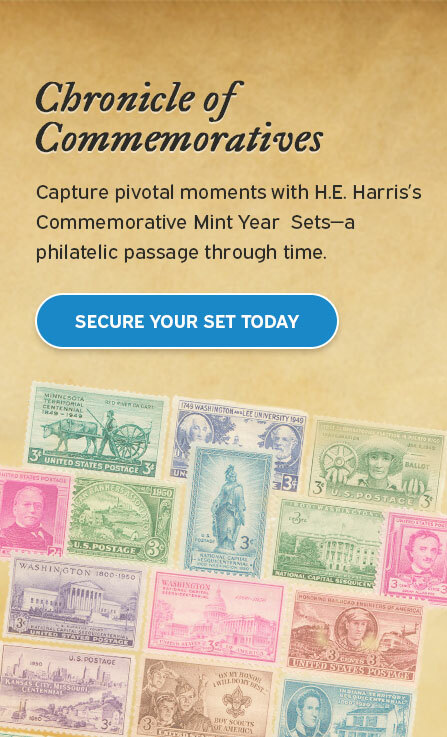 H.E. Harris Commemorative Mint Year Sets