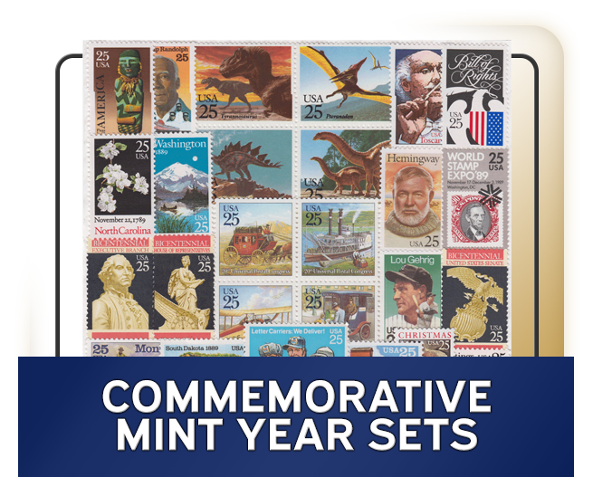 H.E. Harris Commemorative Mint Year Sets