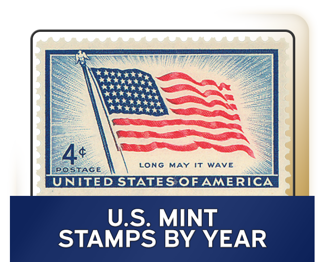 H.E. Harris U.S. Mint Stamps By Year