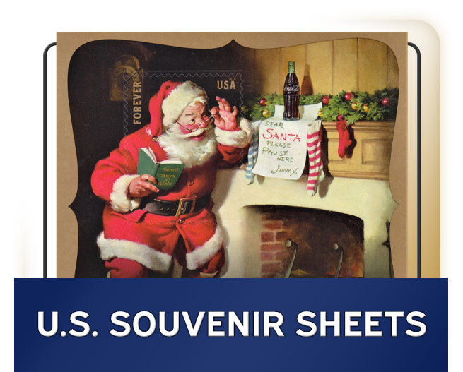 H.E. Harris U.S. Souvenir Sheets