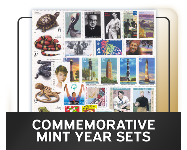 H.E. Harris Commemorative Mint Year Sets