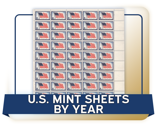 H.E. Harris U.S. Mint Sheets By Year