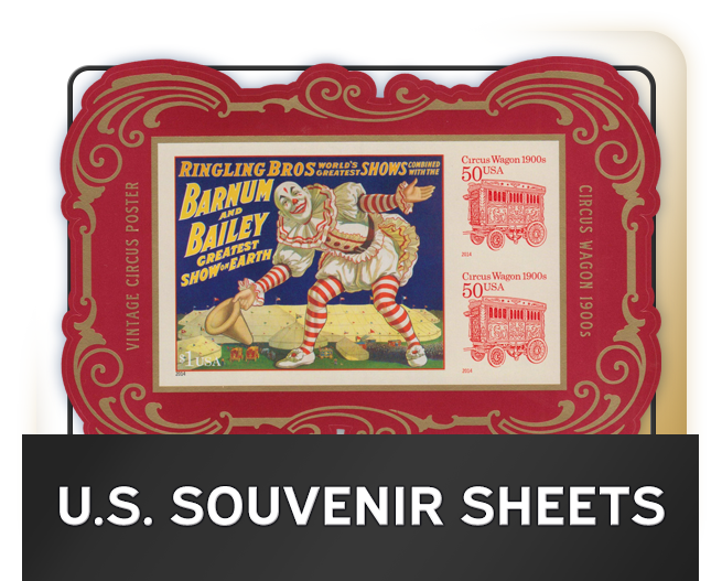 H.E. Harris U.S. Souvenir Sheets
