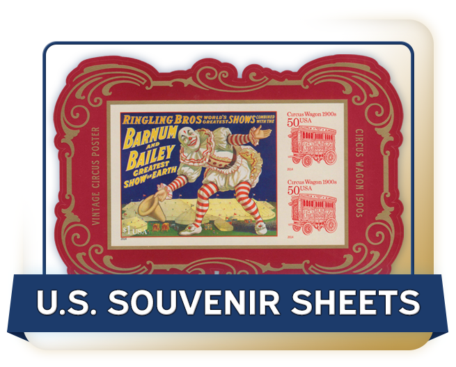 H.E. Harris U.S. Souvenir Sheets