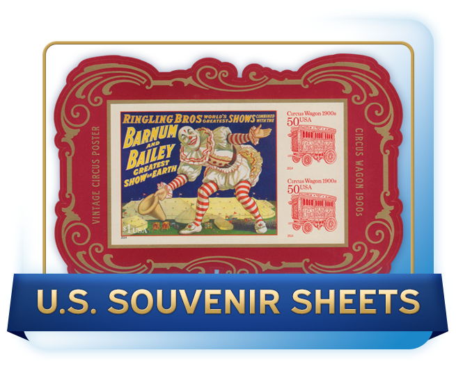 H.E. Harris U.S. Souvenir Sheets