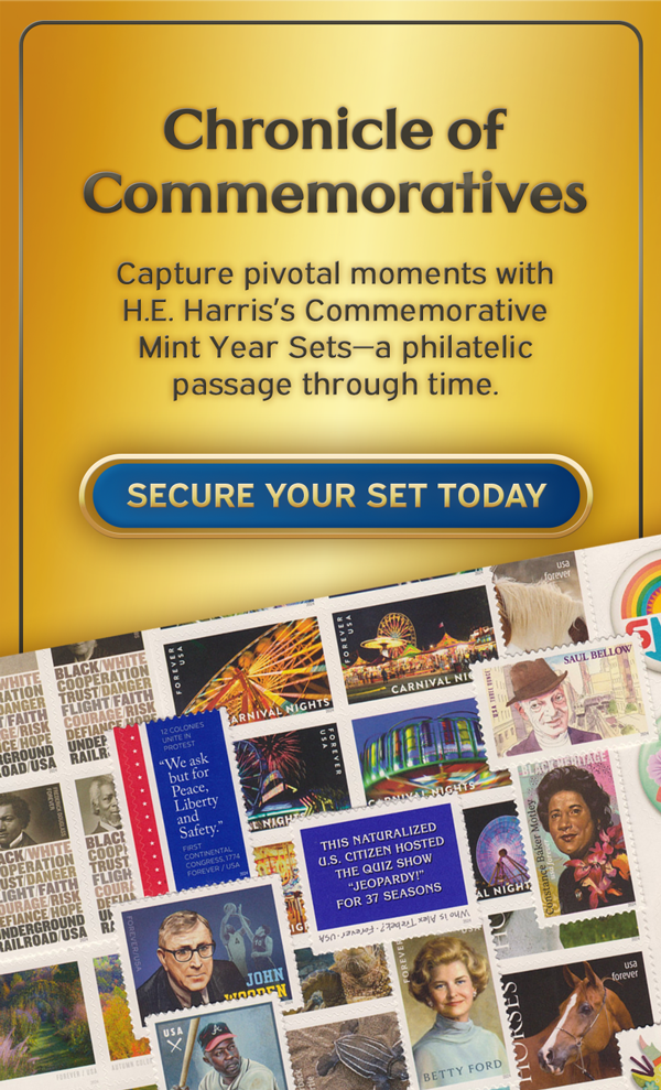 H.E. Harris Commemorative Mint Year Sets