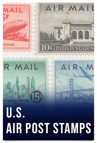 H.E. Harris U.S. Air Post Stamps