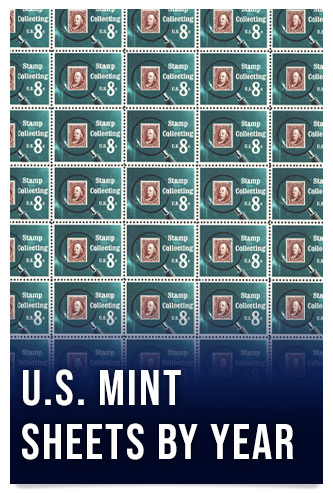 H.E. Harris U.S. Mint Sheets By Year