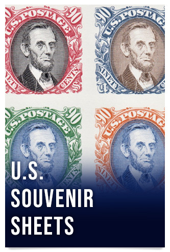 H.E. Harris U.S. Souvenir Sheets